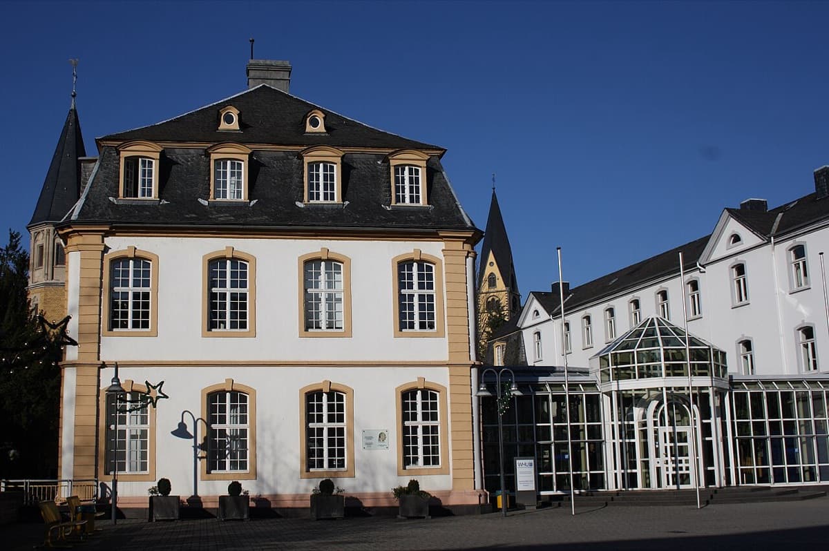 Marienburg castle in Vallendar, main building of WHU Otto Beisheim School of Management.